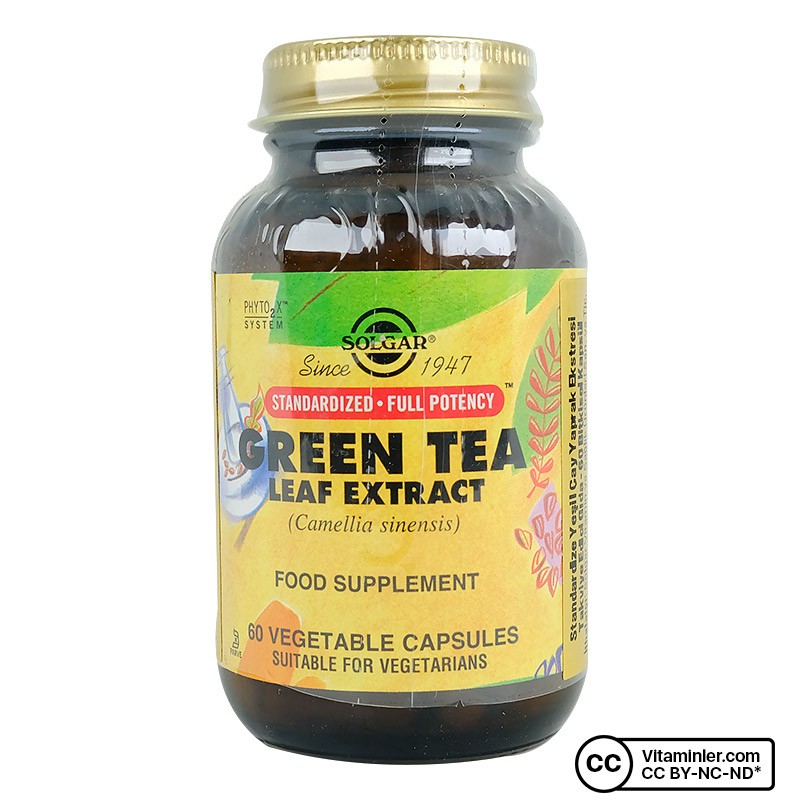 SOLGAR GREEN TEA LEAF EXTRACT 60 KAPSUL