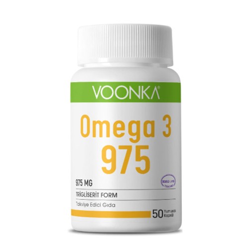 Voonka Omega 3 975 Takviye Edici Gıda 50 Yumuşak Kapsül