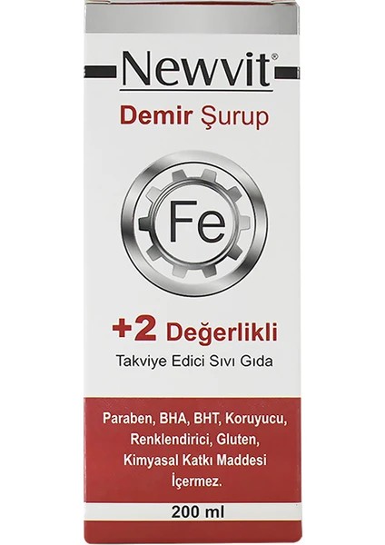 NEWVIT DEMIR SURUP 200 ML