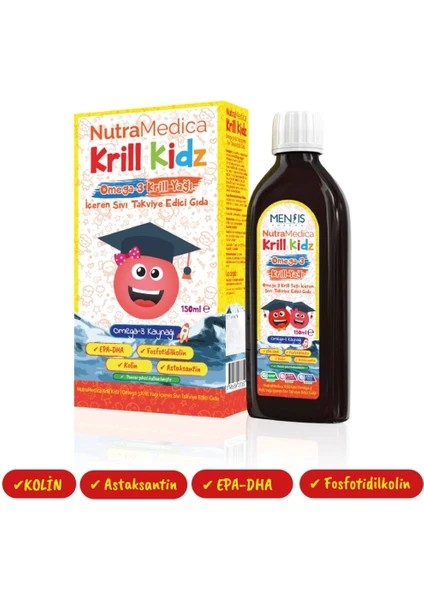 NUTRAMEDICA KRILL KIDZ SURUP 150ML