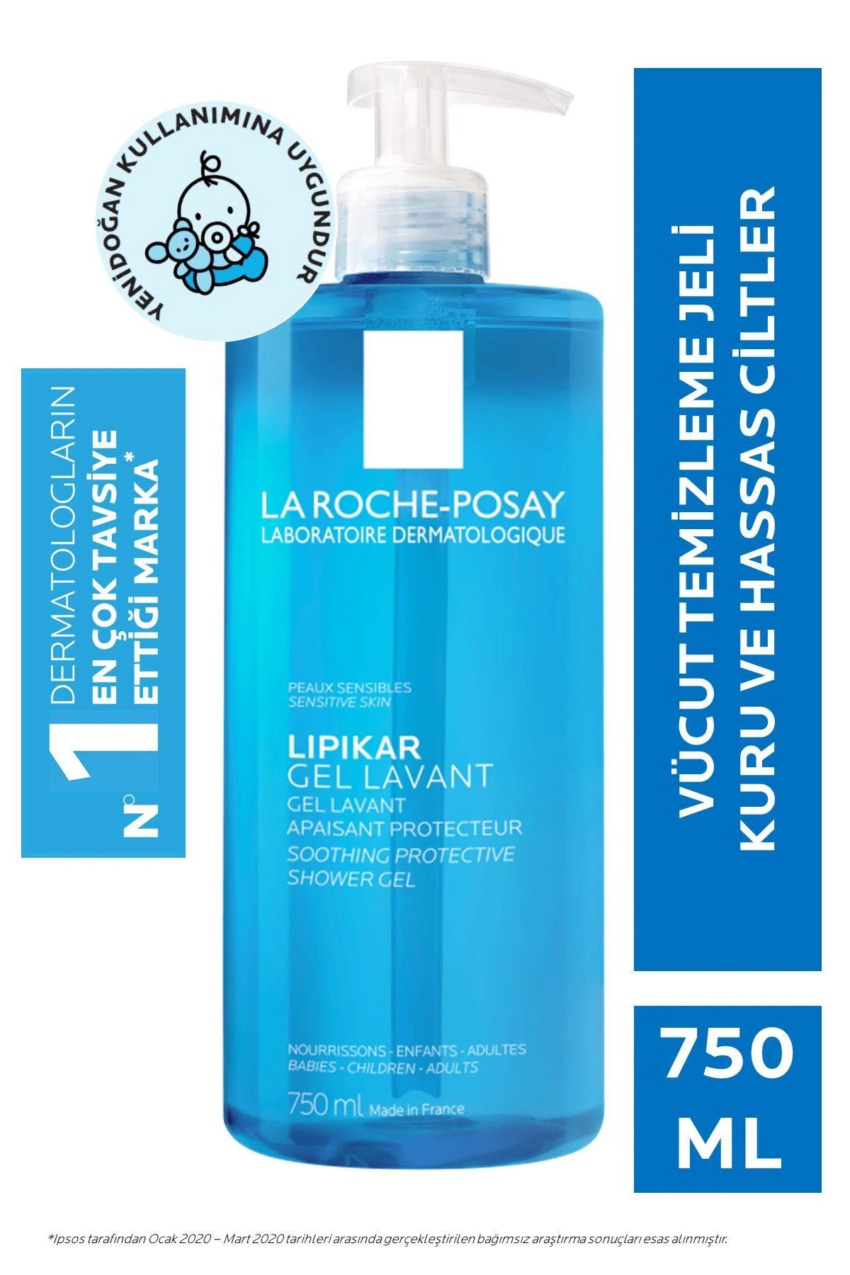 La Roche Posay Lipikar Gel Lavant 750 ml