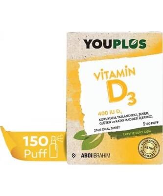 YOUPLUS 400 IU VITAMIN D3 20 ML SPREY