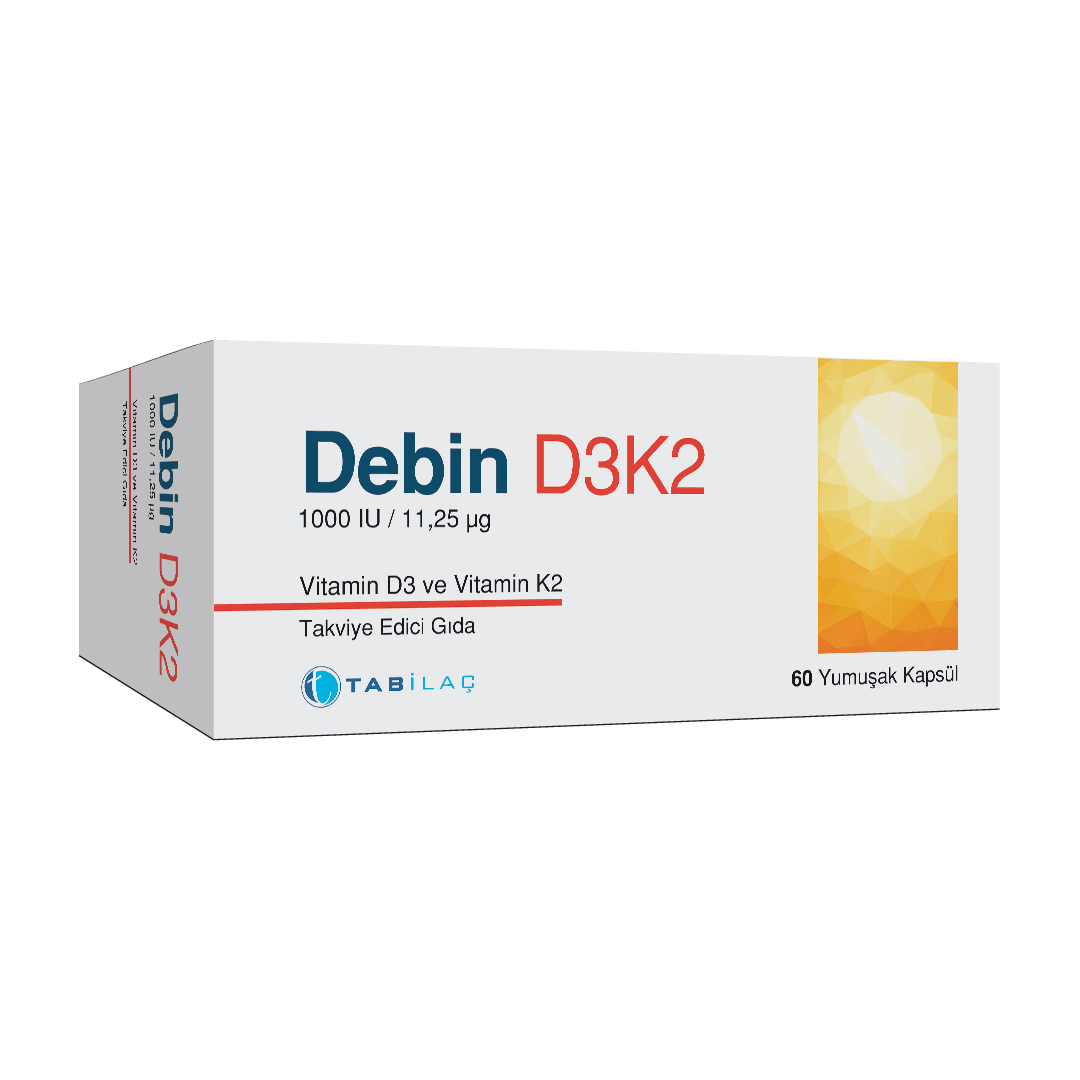 Debin D3K2, 60 Yumuşak Kapsül