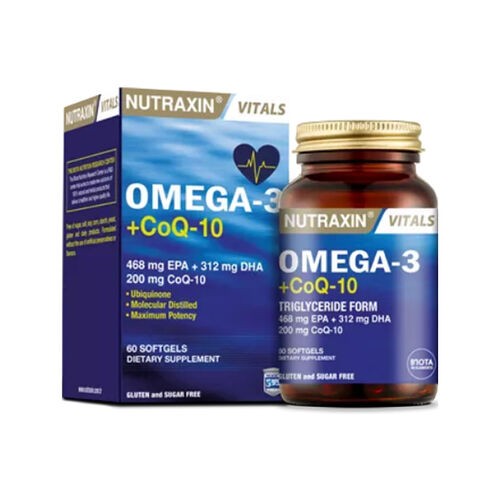 NUTRAXIN OMEGA 3 + CoQ-10 60 SOFTGEL