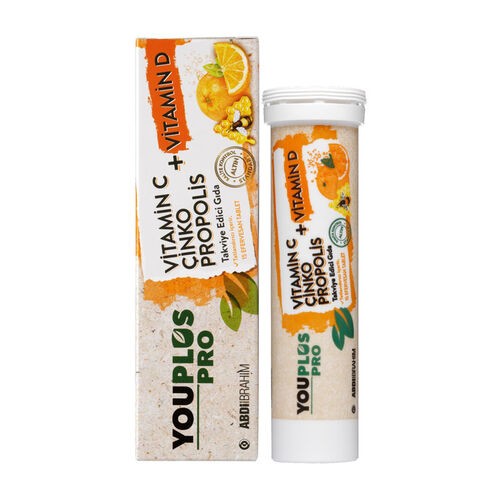 YOUPLUS PRO VIT C&D+CINKO+PRPLS 15 EFFERVESAN