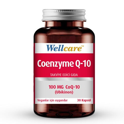 Wellcare Coenzyme Q-10 100 mg Takviye Edici Gıda 30 Kapsül