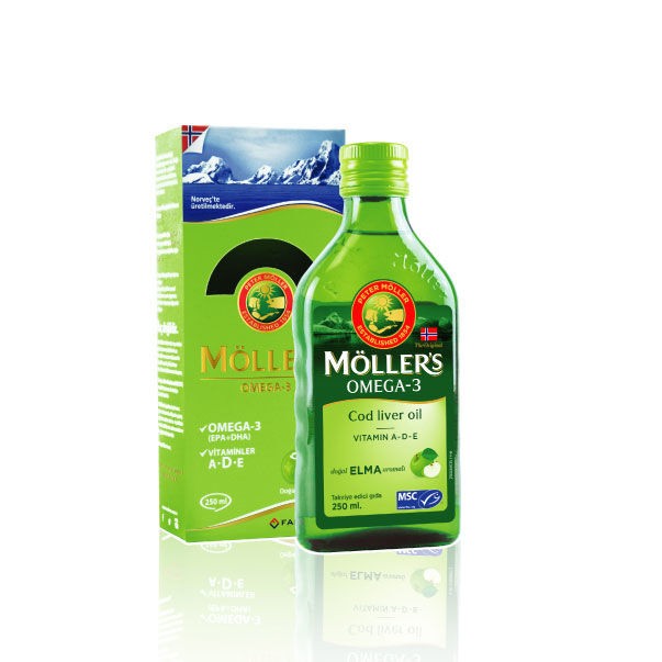 Möller's Omega-3 Elma Aromalı 250 ml Balık Yağı
