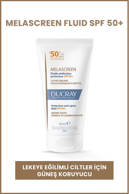 Ducray Melascreen Fluid SPF50+ Lekeye Eğilimli Ciltler İçin Güneş Koruyucu 50 ml