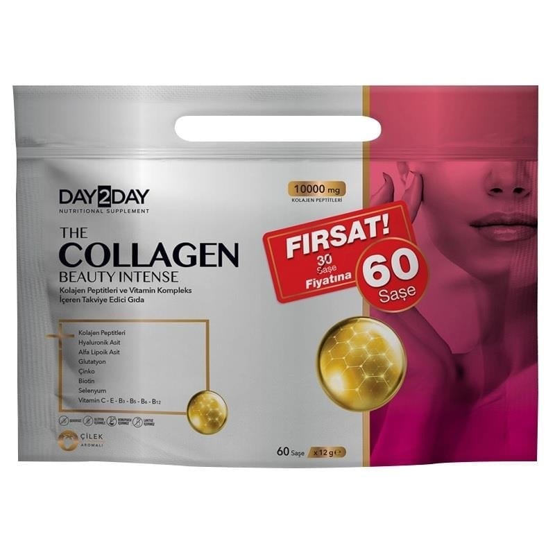 Day2Day The Collagen Beauty Intense Çilek Aromalı 60 Saşe