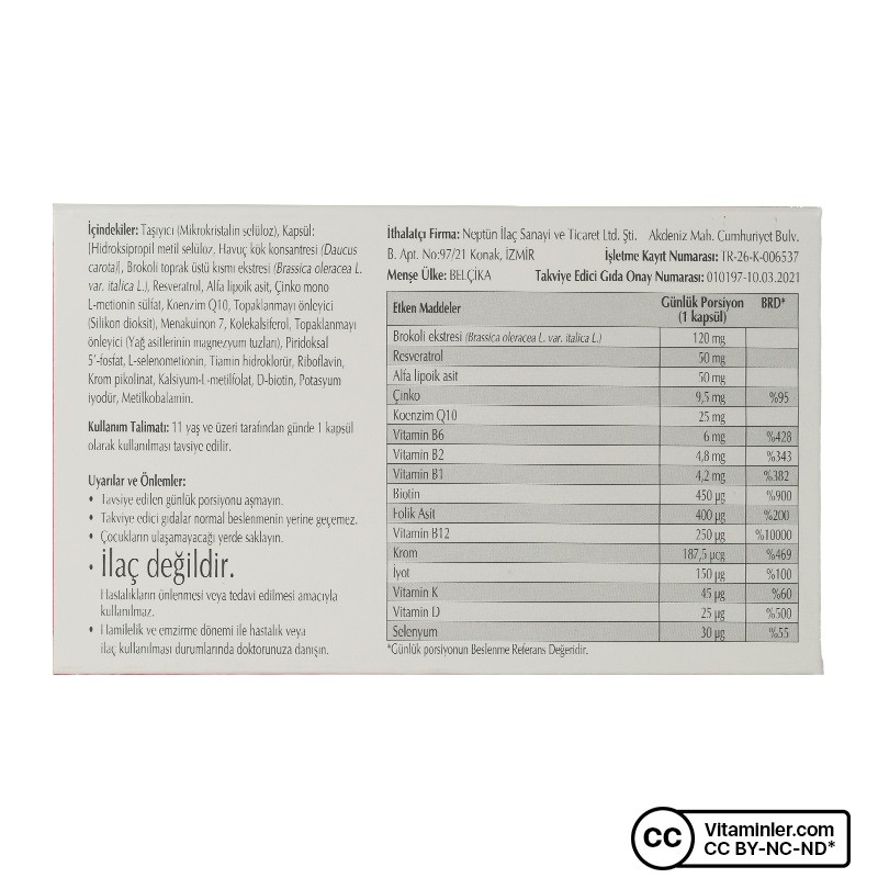 NEPTUNE MULTIVITAMIN 30 KAPSÜL