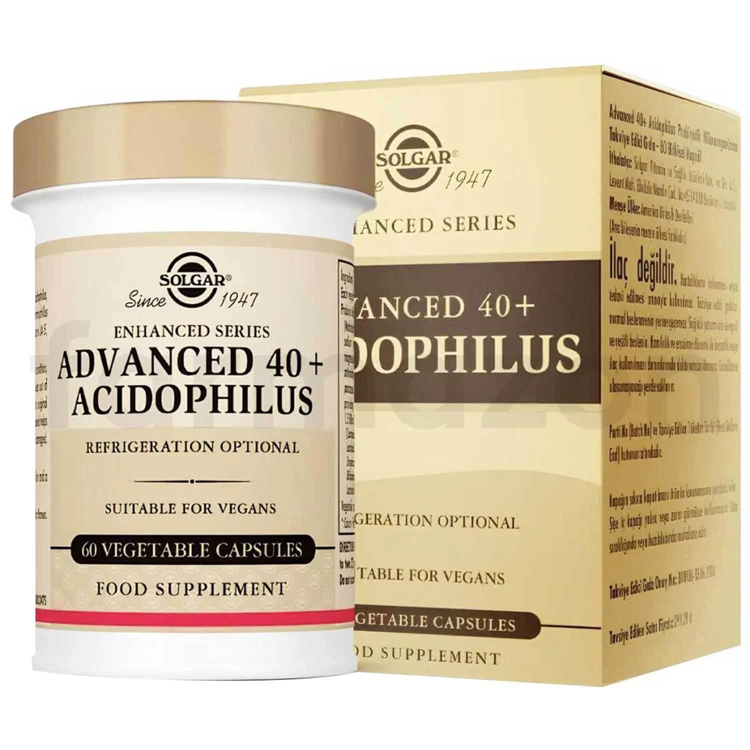 SolgarAdvanced 40+ Acidophilus  30 V-CAPS