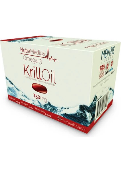 NUTRAMEDICA KRILL OIL 750 MG 60 KAPSUL