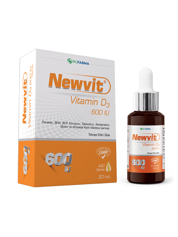 NEWVIT VITAMIN D3 600 IU DAMLA 30 ML
