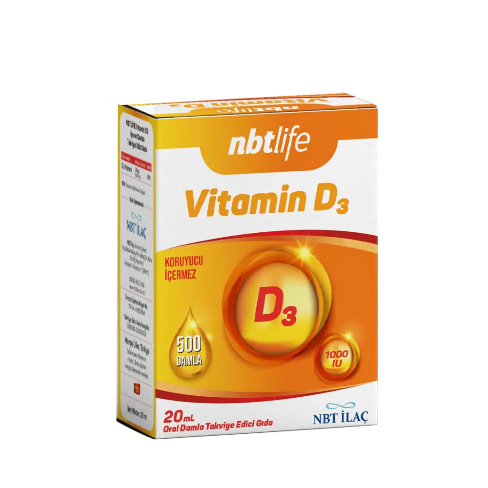 NBTLİFE VİTAMİN D3 (1000 IU) DAMLA