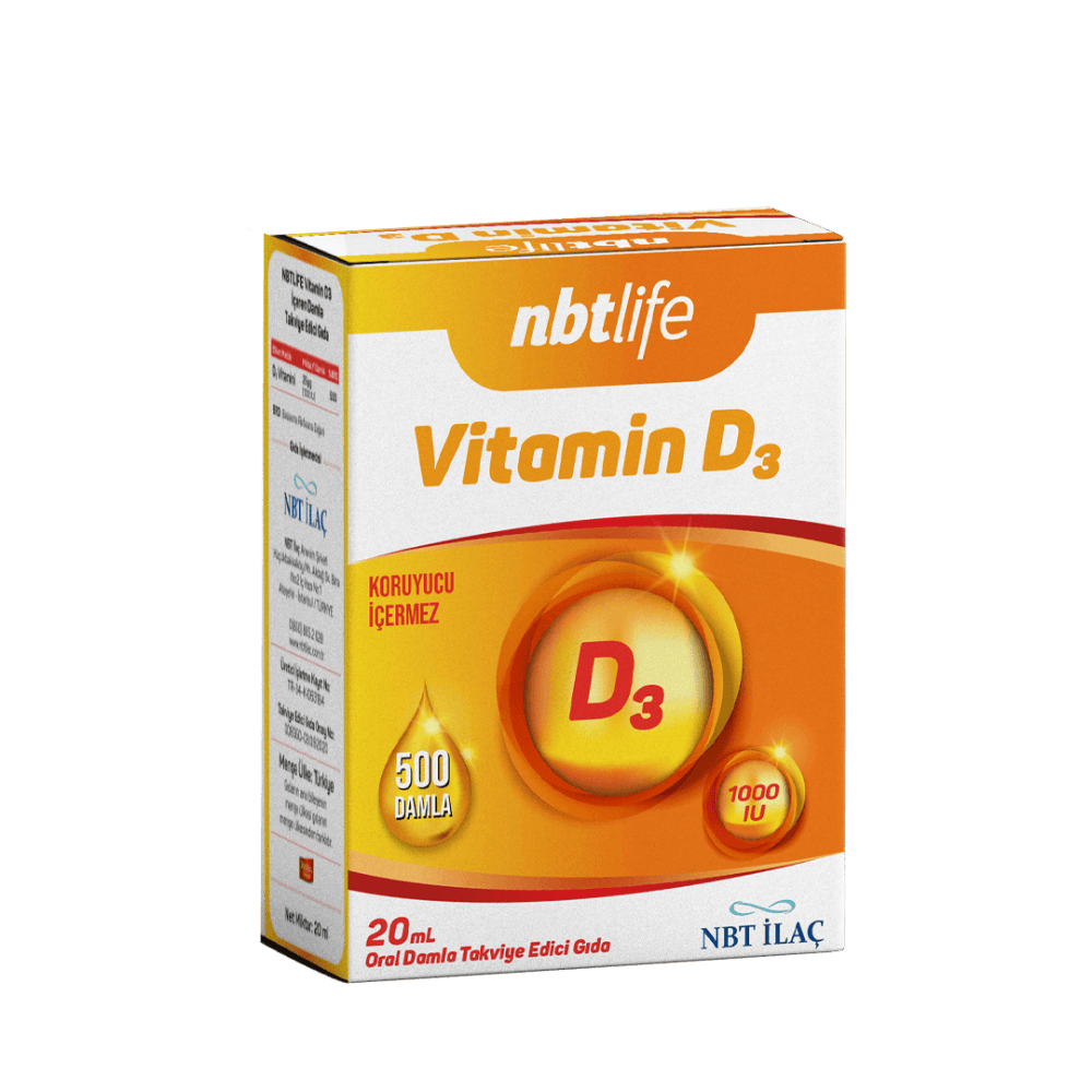 NBTLİFE VİTAMİN D3 (1000 IU) DAMLA
