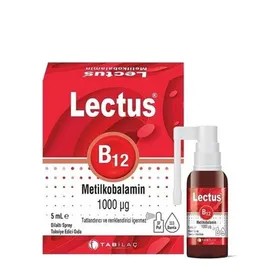 Lectus Metil B12 Dilaltı Sprey 5 mL / 1000 mcg