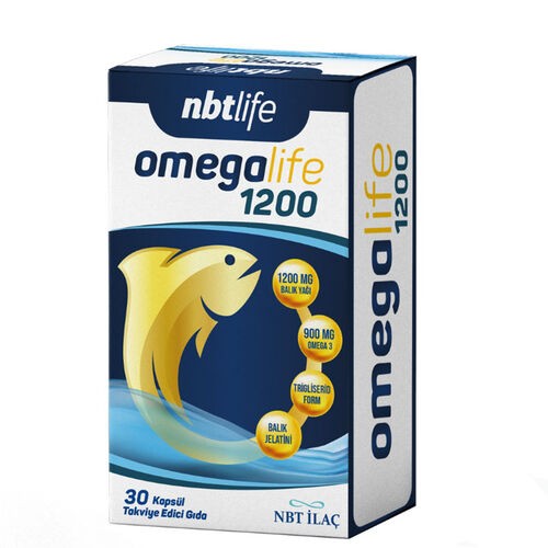 NBTLİFE OMEGALİFE 1200 30 KAPSÜL