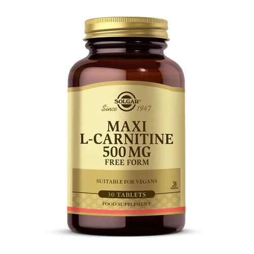 SOLGAR L-CARNITINE 500 MG 30 KAPSUL