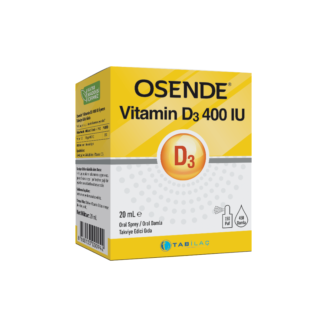 Osende Vitamin D3 Damla 400 IU