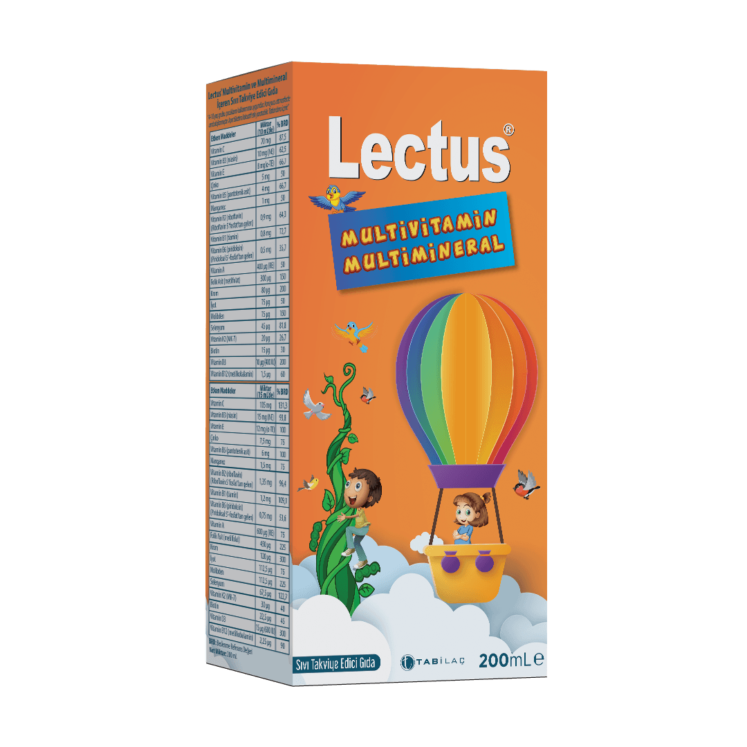 Lectus Multivitamin Multimineral Şurup, 200 mL