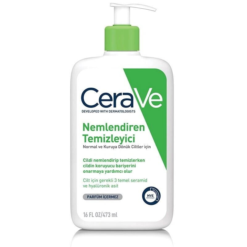 Cerave Hydrating Cleanser Normal ve Kuruya Dönük Ciltler İçin Nemlendiren Temizleyici 473 ml