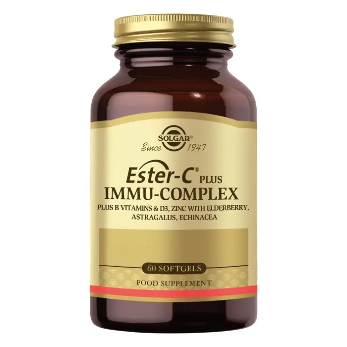SOLGAR ESTER-C PLUS IMMU-COMPLEX 60 SOFTGELS