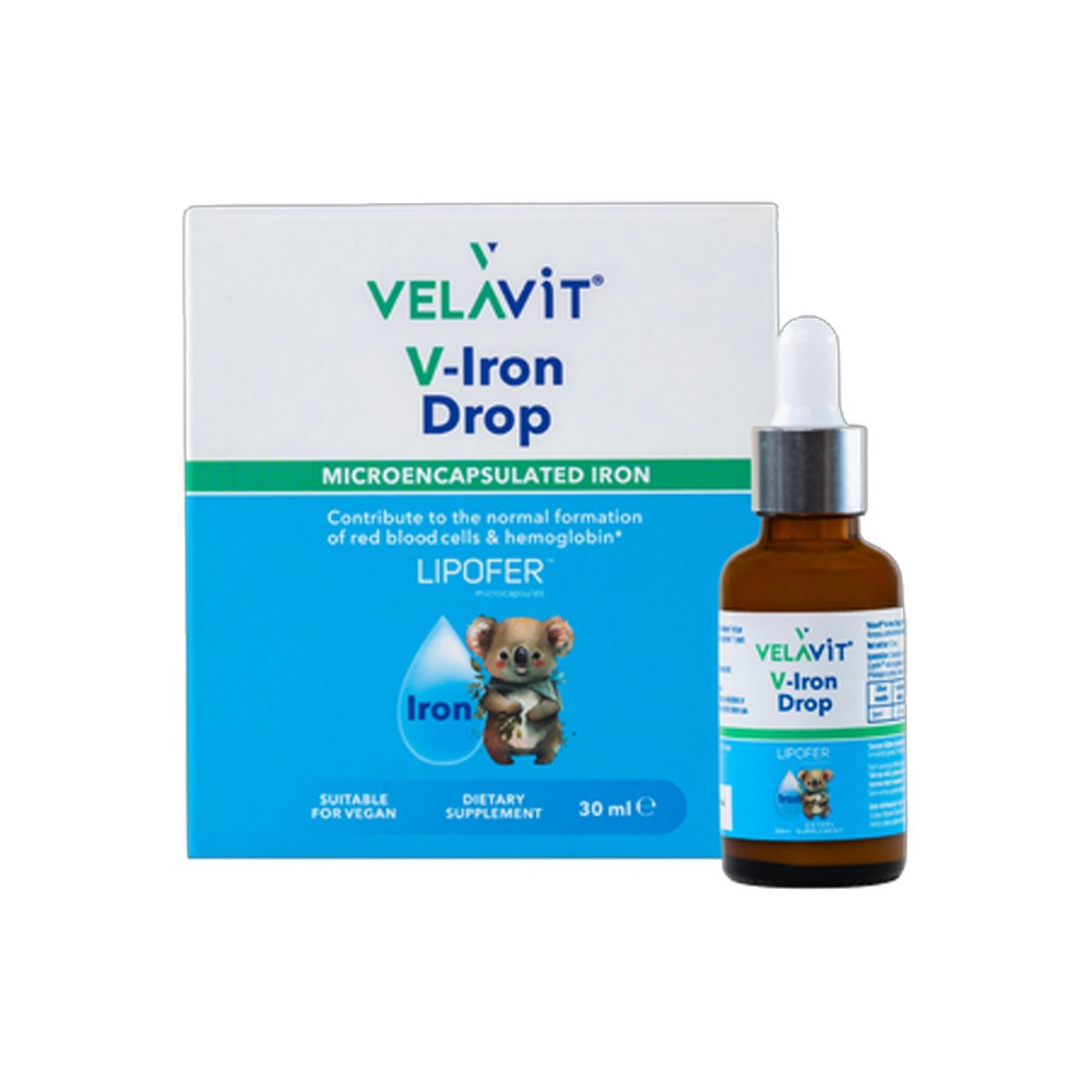 Velavit V-Iron Drop Demir İçeren Damla Takviye Edici Gıda 30 ml