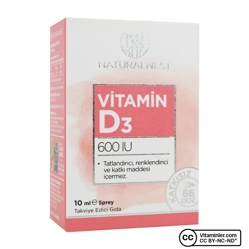 NATURALNEST VİTAMİN D3 600 IU SPREY 10 ML