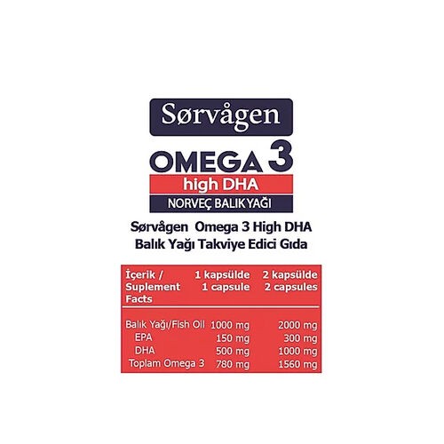 SORVAGEN OMEGA3 HIGH DHA