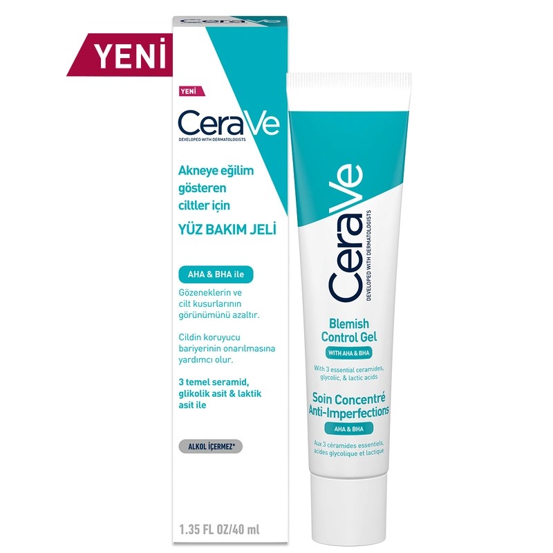 Cerave Akneye Eğilimli Ciltler İçin Yüz Bakım Jeli 40 ml