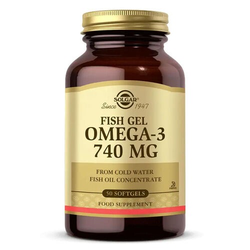 SOLGAR OMEGA-3 740MG FISH GEL 50SOFTGELS