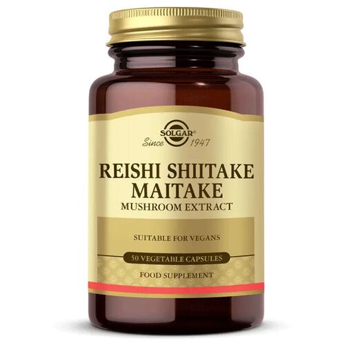 SOLGAR REISHI SHIITAKE MAITAKE 50 KAPSUL