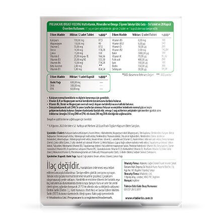 Vitabiotics Pregnacare Breast-Feeding Omega 3 56 Tablet/28 Kapsül 