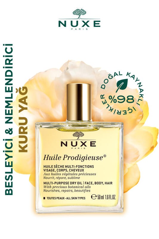 Nuxe Huile Prodigieuse Yüz Vücut Saçlar İçin Çok Amaçlı Kuru Yağ 50 ml