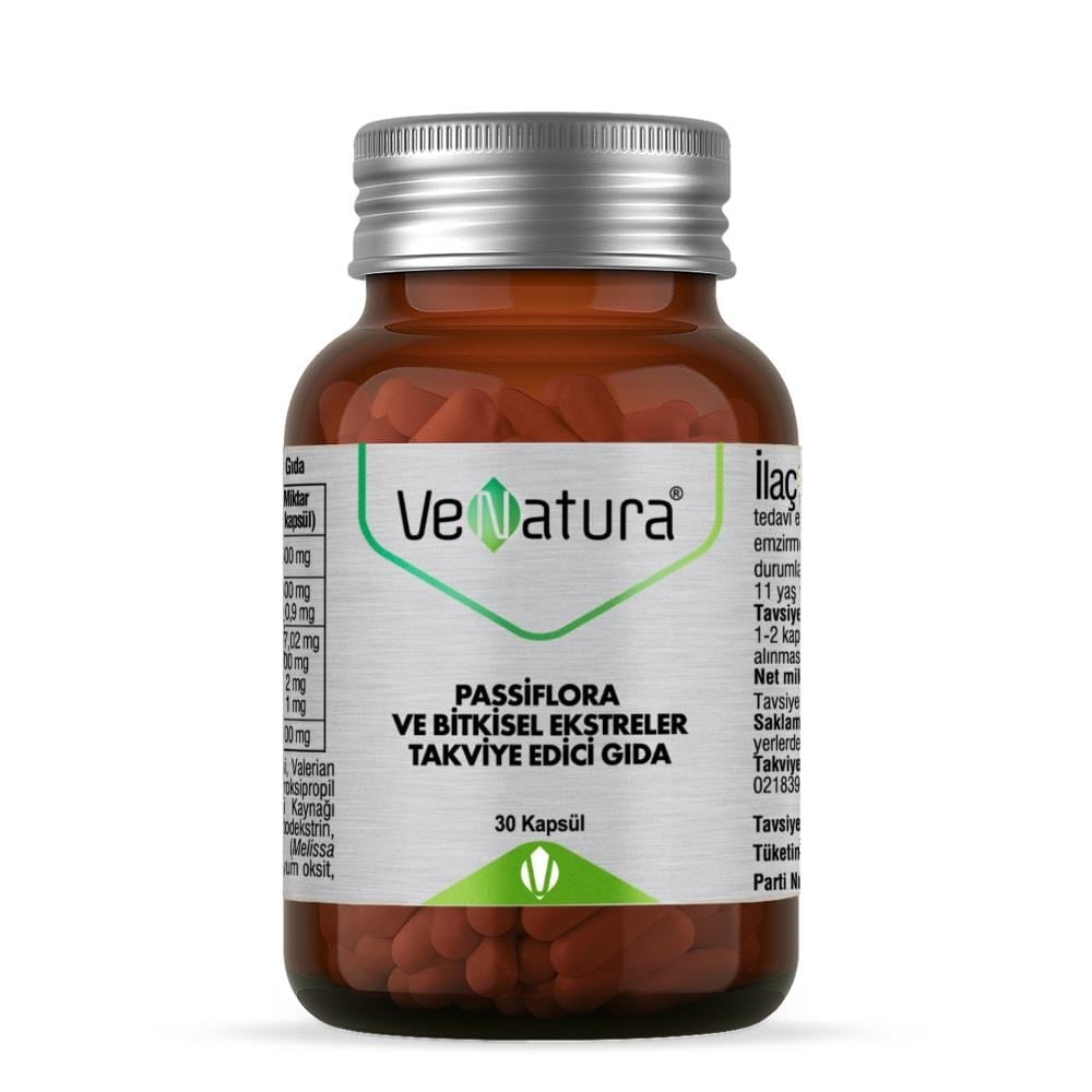 VeNatura Passiflora ve Bitkisel Ekstreler 30 Kapsül