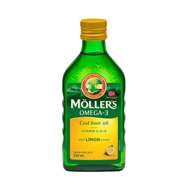 Möller's Omega 3 Limonlu 250 ml Balık Yağı Şurubu