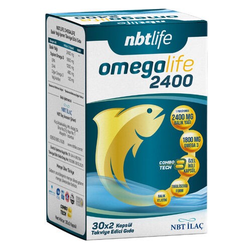 NBTLİFE OMEGALİFE 2400 COMBOTECH 60 KAPSÜL