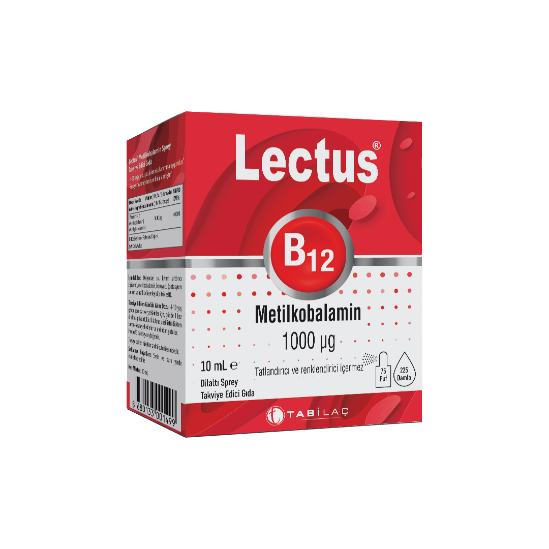 Lectus Metil B12 Dilaltı Sprey 10 mL / 1000 mcg