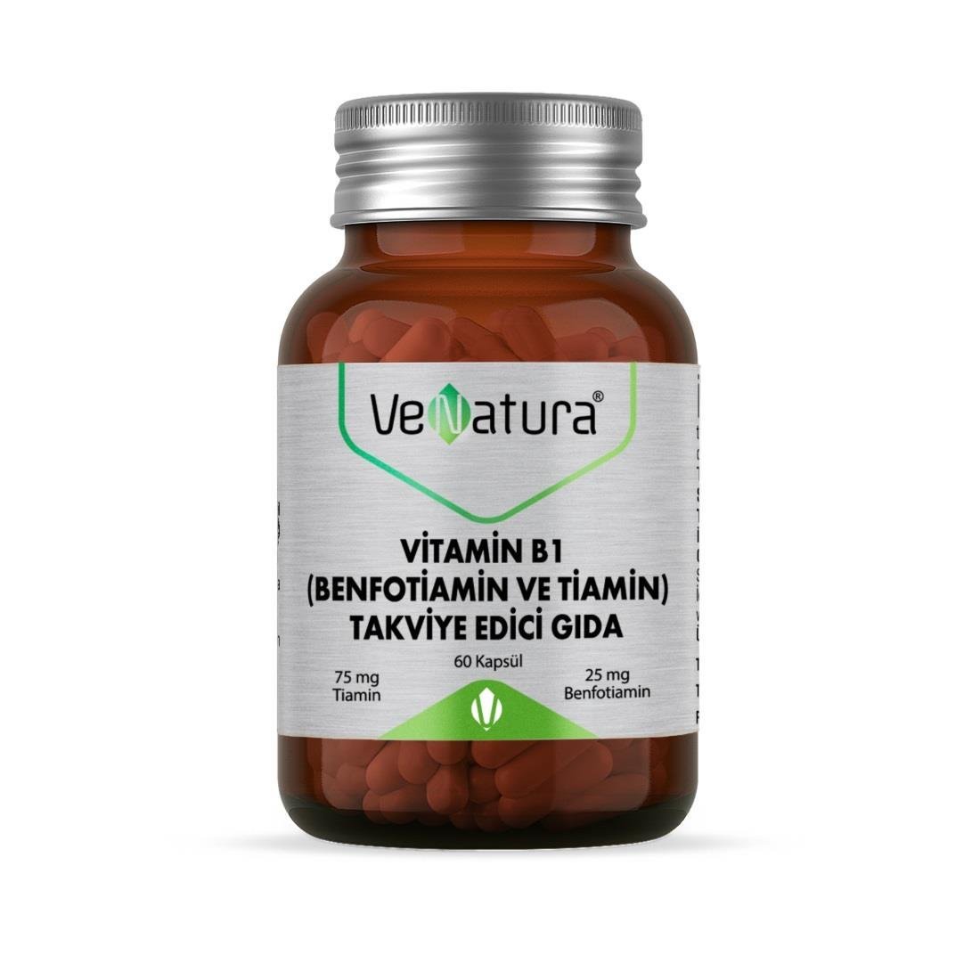 VeNatura Vitamin B1 (Benfotiamin ve Tiamin) 60 Kapsül