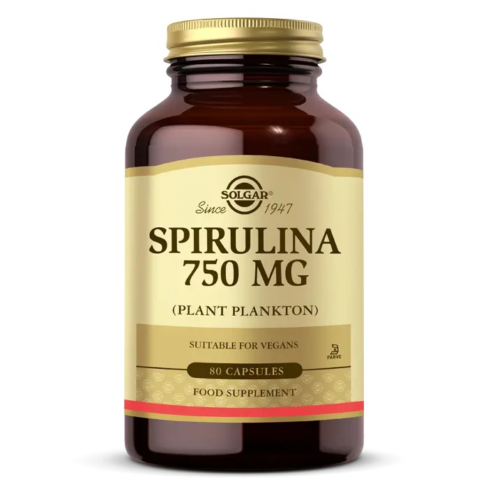 SOLGAR SPIRULINA 750 MG 80 V KAPSUL
