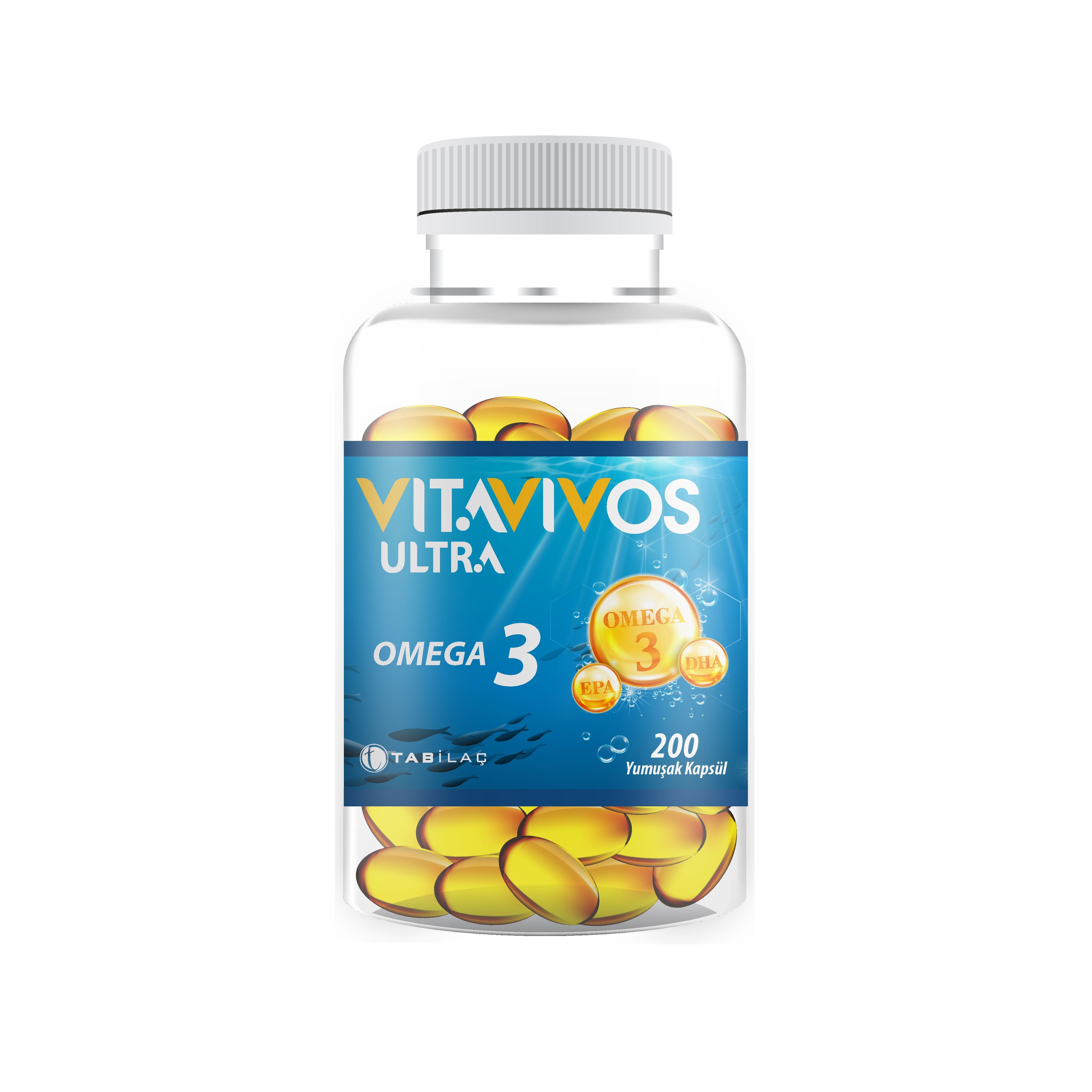 Vitavivos Ultra Omega 3, 200 Yumuşak Kapsül