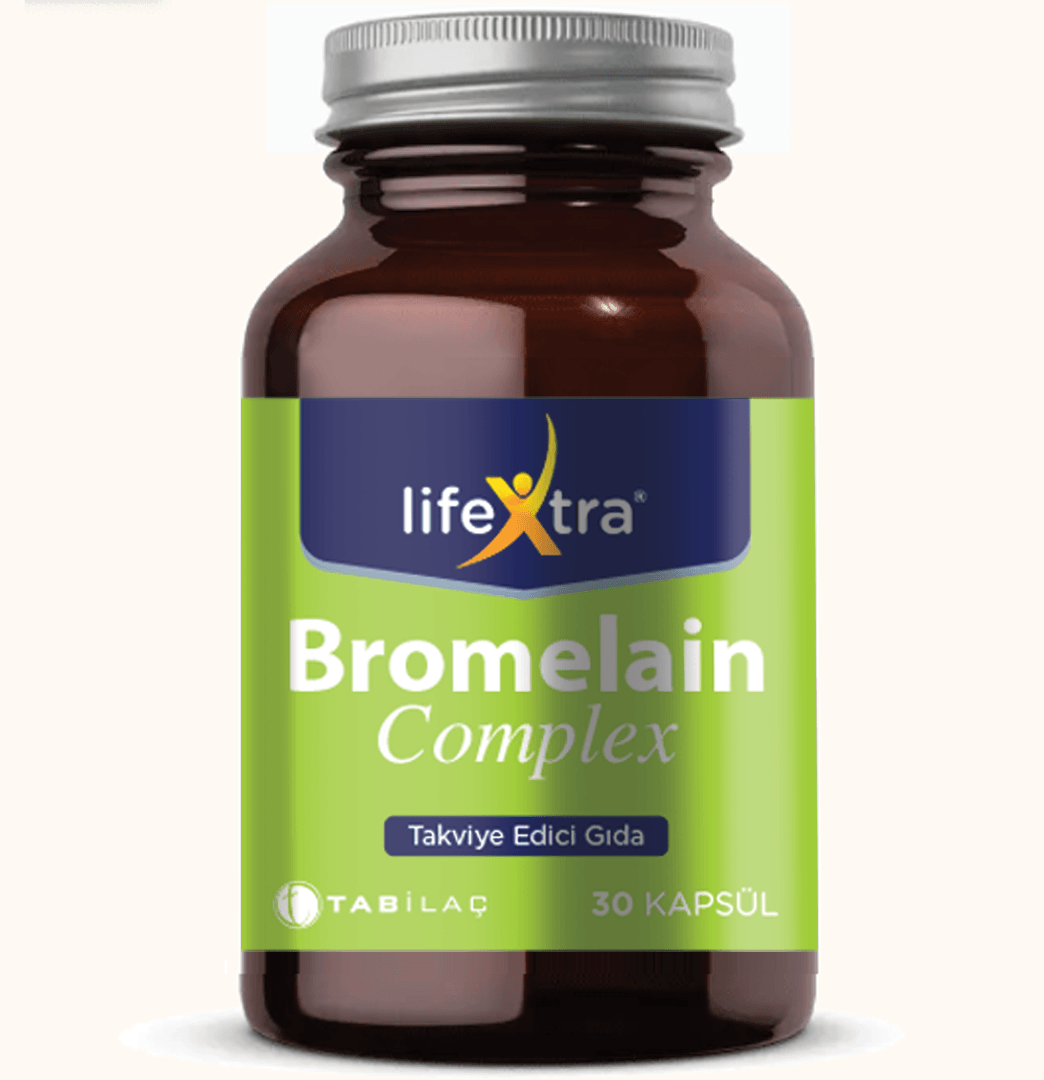 Lifextra Bromelain Complex, 30 Kapsül