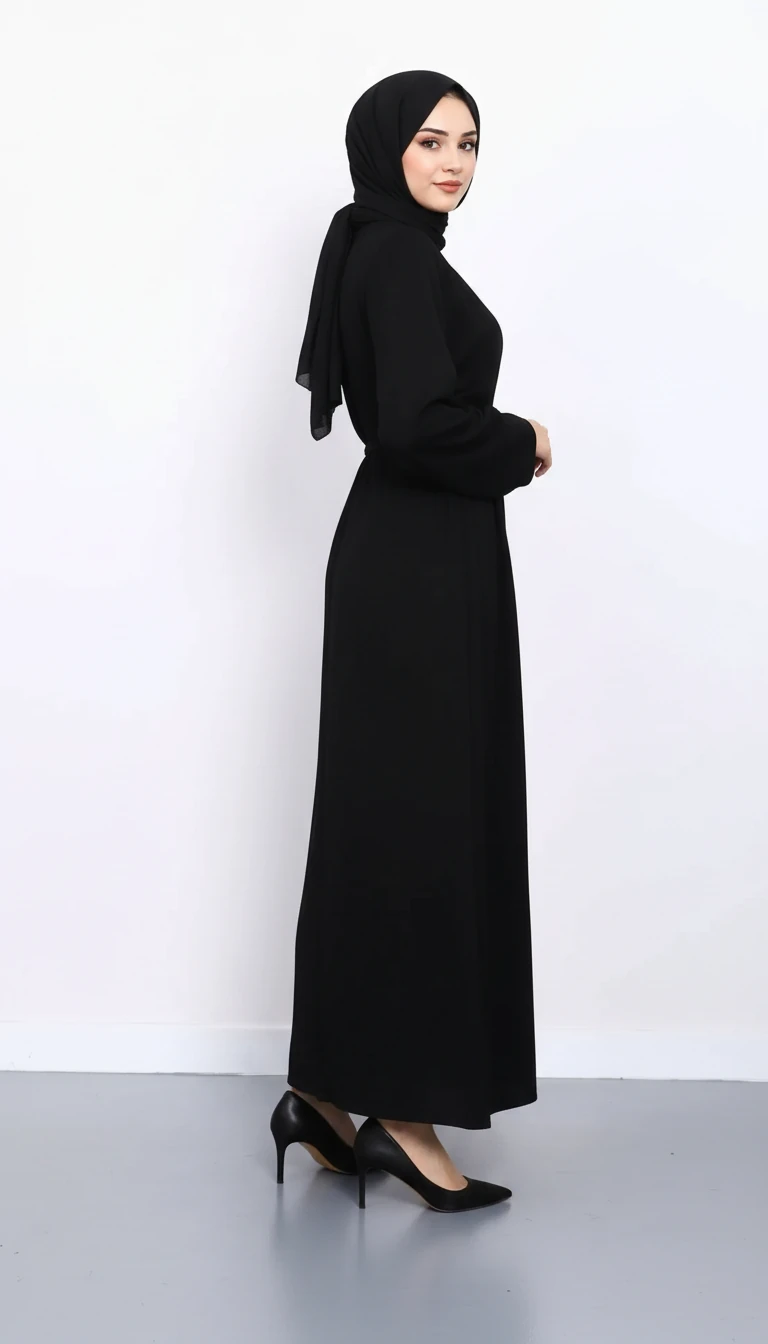 Kadın Basic Tesettür Elbise
