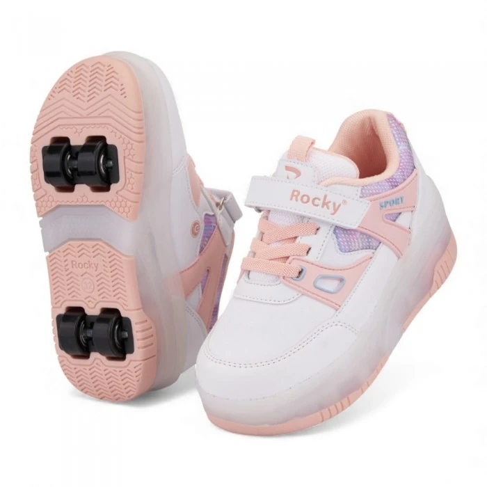 2026 Pembe Işıklı Patenli Ayakkabı - 29