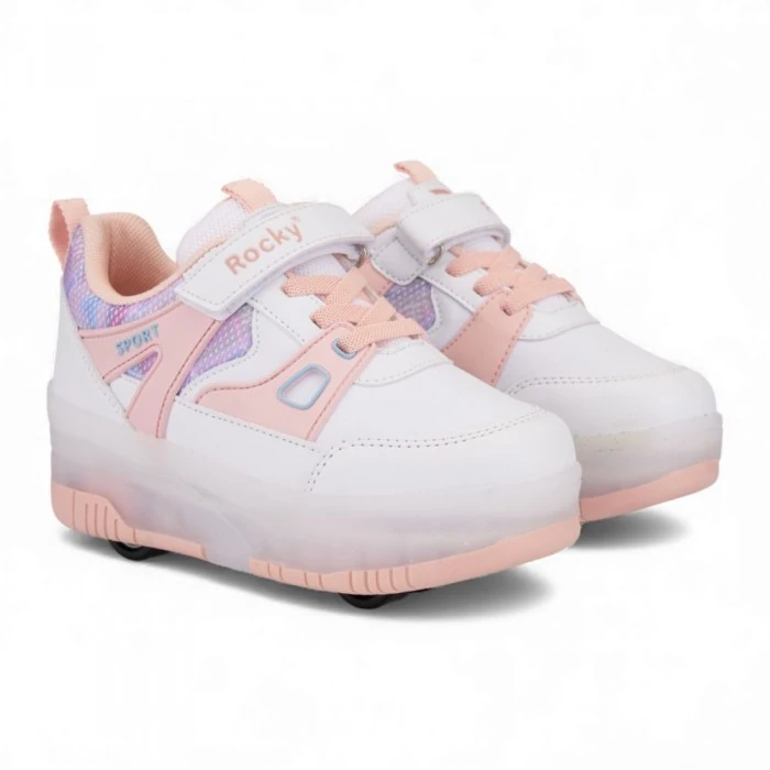 2026 Pembe Işıklı Patenli Ayakkabı - 29