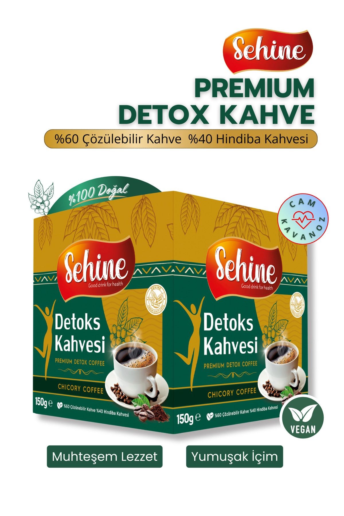 2'li Fırsat Hindiba Kahvesi - Detox, Form Kahve 2 Aylık (120 KULLANIM) 2x150gr