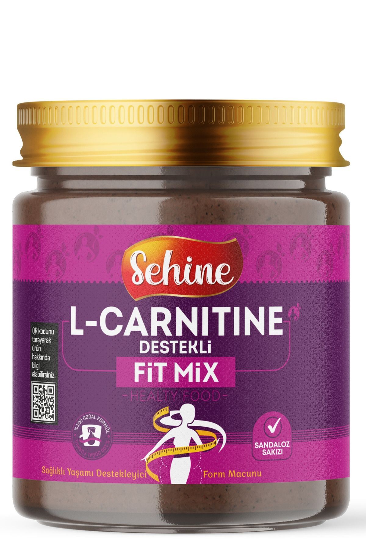 Fit Mix, L-Carnitine Destekli, Sandaloz Sakızlı Form Macun, 240Gr