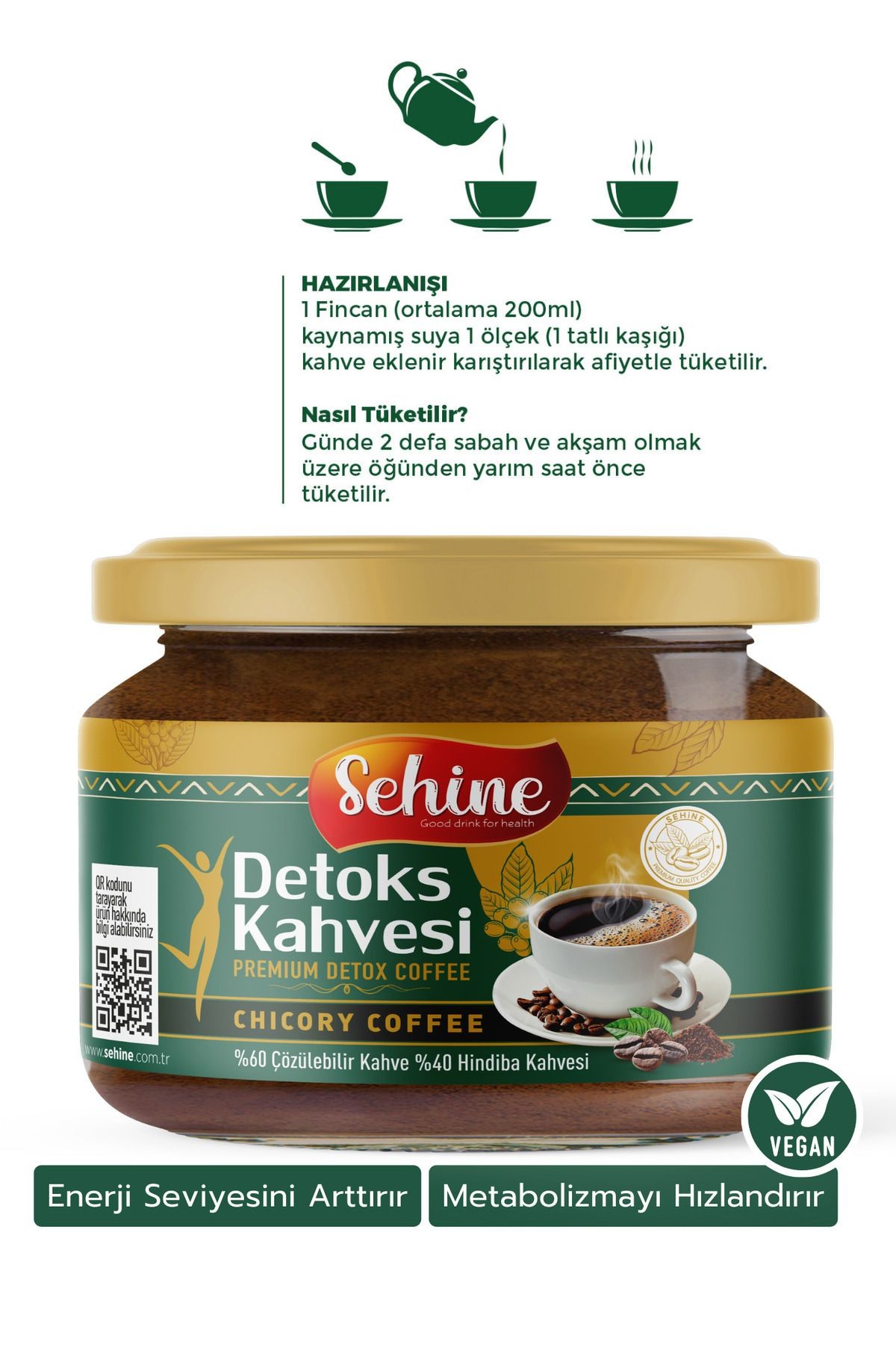 2'li Fırsat Hindiba Kahvesi - Detox, Form Kahve 2 Aylık (120 KULLANIM) 2x150gr