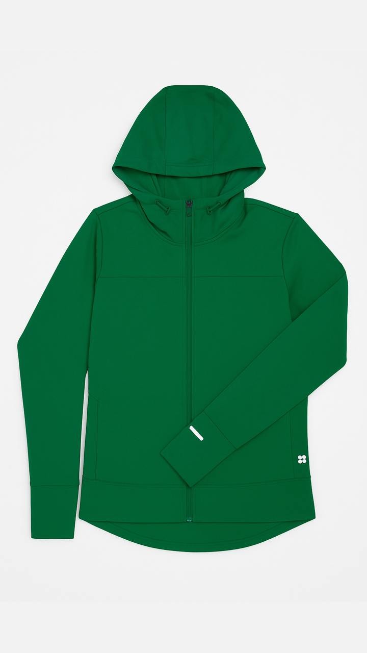 Sweaty Betty Yeşil Yağmurluk