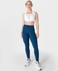 Sweaty Betty Petrol Yeşili Cep ve File Detaylı Spor Taytı